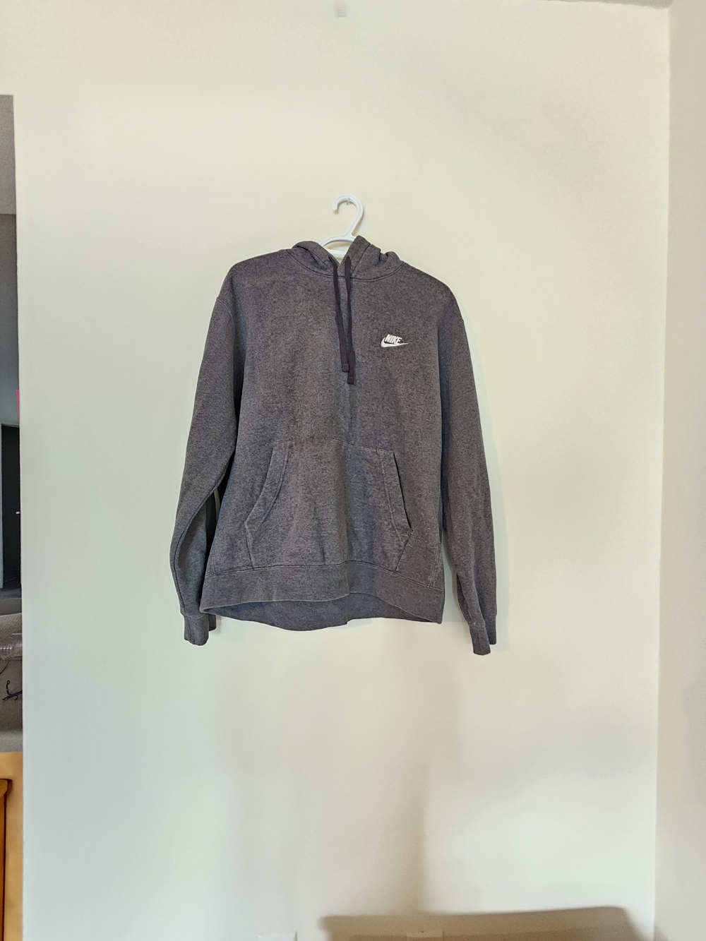 Nike Men's Dark Gray Crewneck Hoodie Sweatshirt